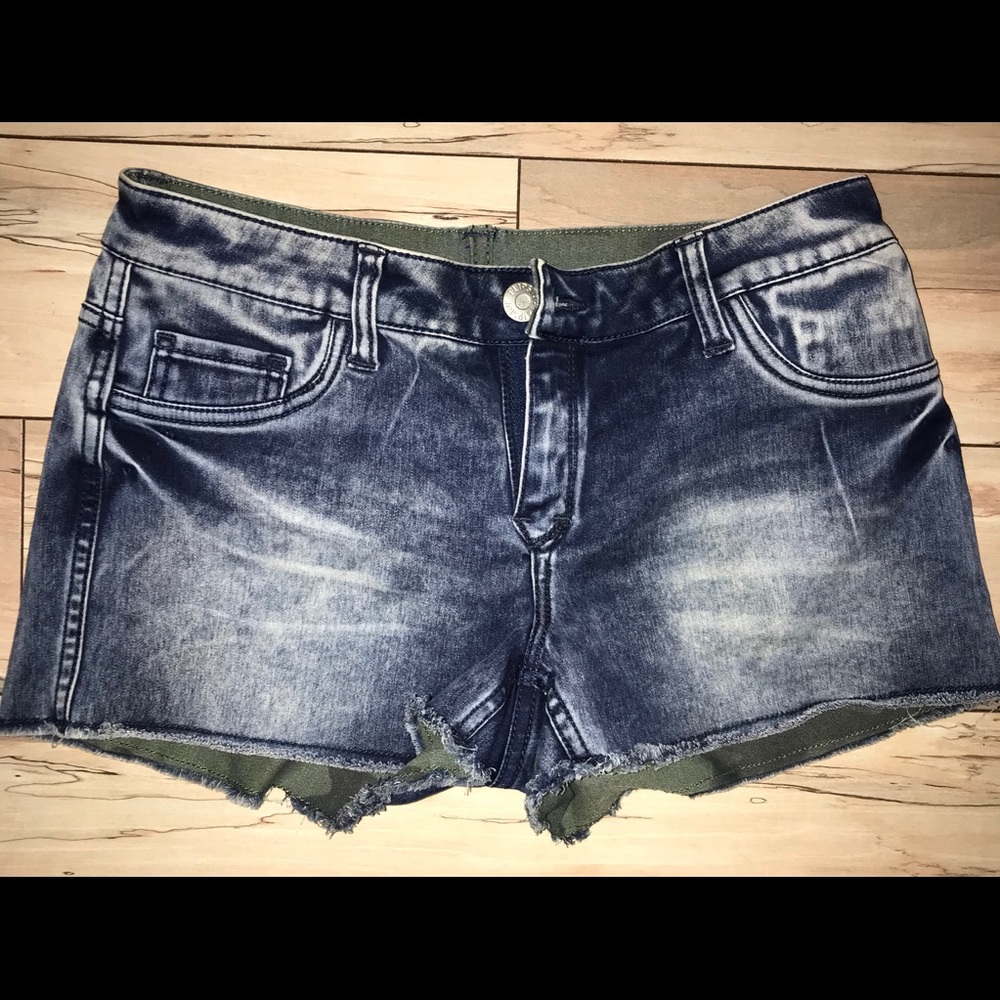 Reversible Denim/Camo Shorts size 6